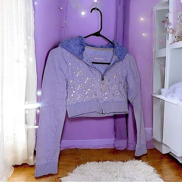 Limited Too l Little Girl’s Zip-up Fuzzy Hoodie, Jacket l Lavender l M l EUC - Picture 11 of 11